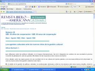 Los agentes culturales ante los nuevos retos de la Gestión Cultural