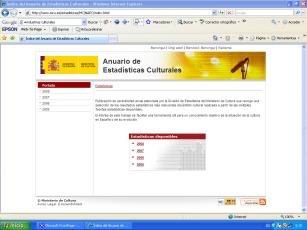 Anuario de Estadísticas Culturales del Ministerio de Cultura