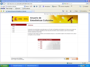 Anuario de Estadsticas Culturales del Ministerio de Cultura