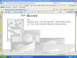 Guide on Surveying the Economic Contribution of the Copyright Industries