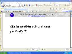 Es la gestin cultural una profesin?