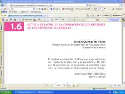 Retos y desafíos de la formación de los gestores de los servicios culturales